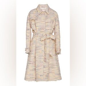 RARE Brock Collection Porgosolo Tweed Trench Coat